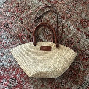 Sezane Raffia Bag